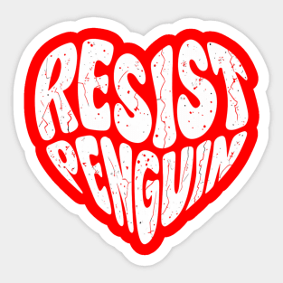 Resist-Penguin Sticker